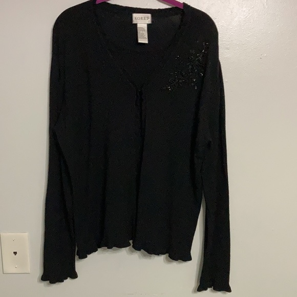 Pretty Jet Black Cardigan - Picture 3 of 4